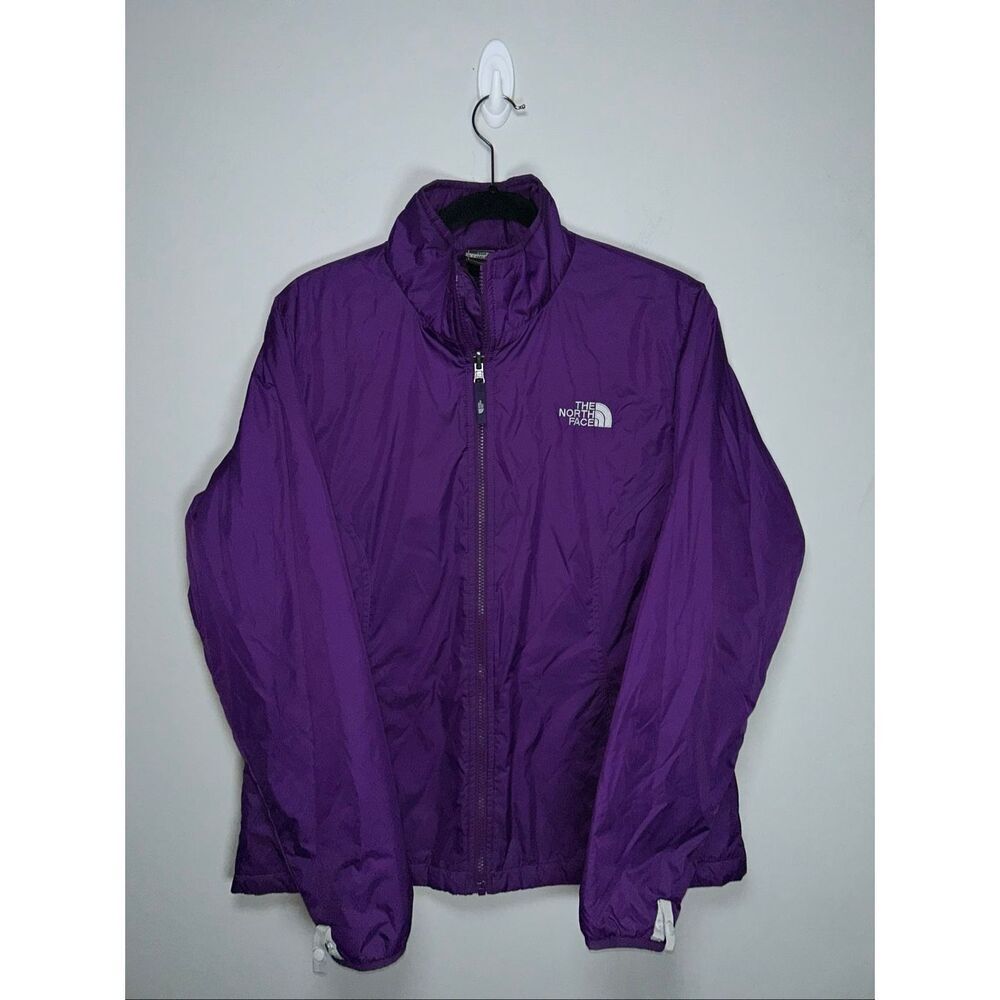 The North Face HyVent insulated jacket in purple nylon size Large